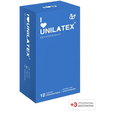 Unilatex Natural Plain 12 шт+3 шт в подарок